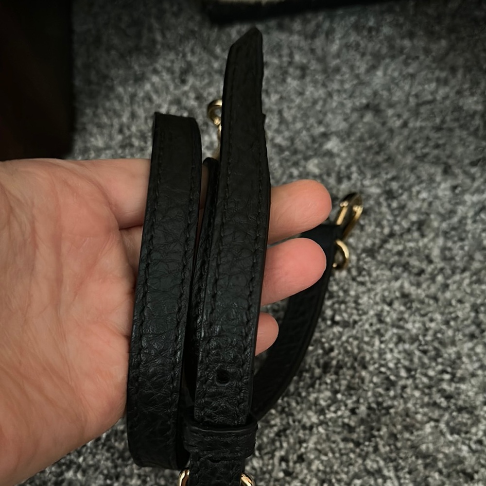 Burberry Black Textured Leather Satchel - Picture 12 of 16